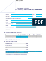 SCTR Formato de Afiliación SCTR Salud y Pensión 1