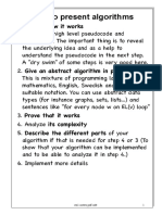 How To Present Algorithms: Ex1.notes - Pdf.odt 1