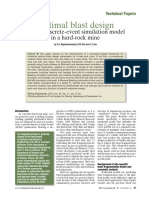 Optimal Blast Design: Using A Discrete-Event Simulation Model in A Hard-Rock Mine