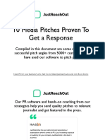 10 Media Pitches Proven To Get A Response