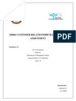 Mb843 Customer Relationship Management Assignment: Submitted To