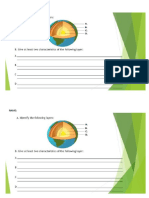 Quiz EARTH LAYERS