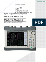 VNA Master™: MS2024B, MS2025B MS2034B, MS2035B