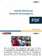 Diapositivas Del Curso Contratacion Directa Por Estado de Emergencia - Licita Peru