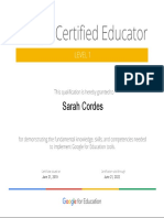 507 Cordes Certification