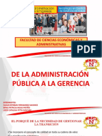 T1. de La Administración Pública A La Gerencia