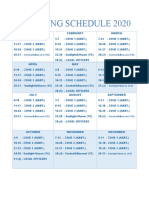 Cleaning Schedule For 2020