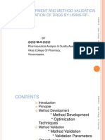 Method Development and Method Validation For The Estimation of Drgs by Using RP-HPLC