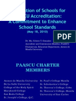 PAASCU Accreditation Dr Gonzales