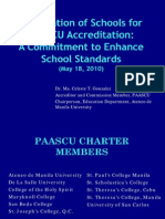 PAASCU Accreditation DR Gonzales