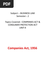 Companies Act and CP Act