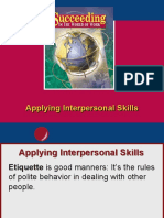 Applying Interpersonal Skills: Section Opener / Closer Insert Book Cover Art