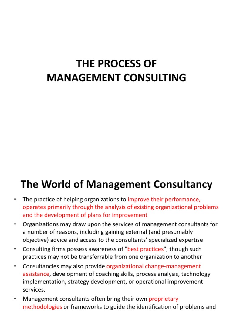 1A The Process of Management Consulting PDF | PDF | Analytics | Big Data