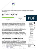 Degassing Spray Technology Sulfur Recovery - MDR