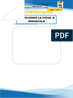 COMUNICACIÓN PLANTILLA (La Vocal I Minuscula)