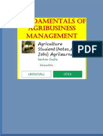 Agricultural Business Management PDF