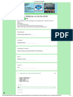 QUIZ For Webinar On 06.06.2020