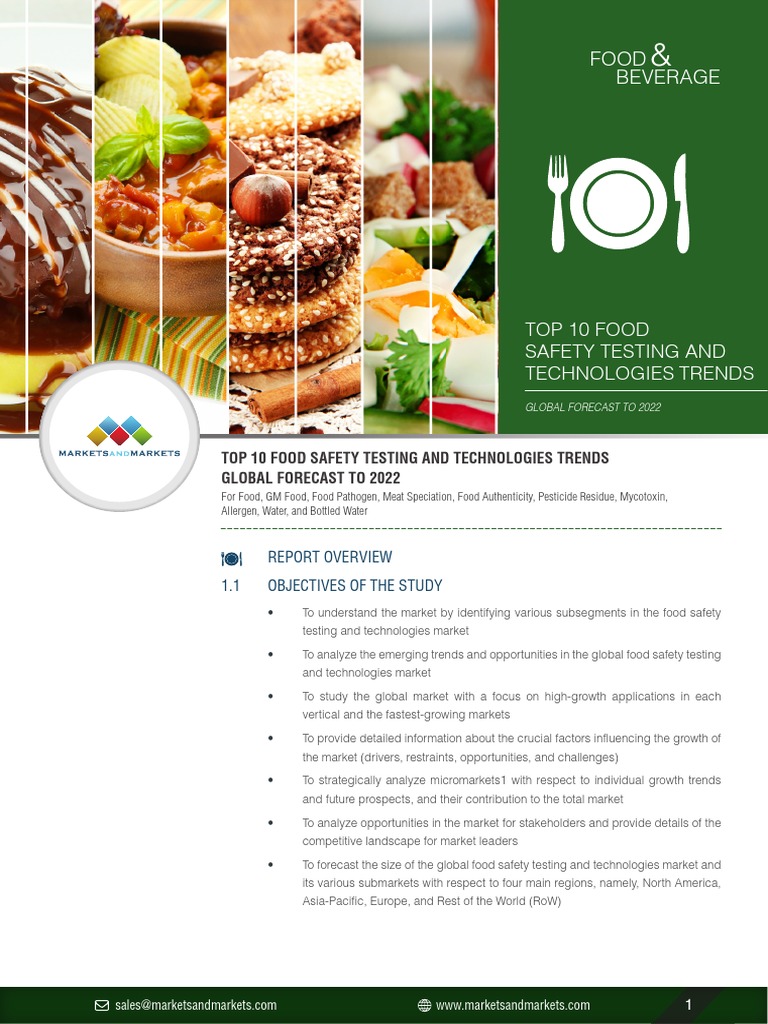 Brochure - Top 10 Food Safety Testing and Technologies Trends - Global ...