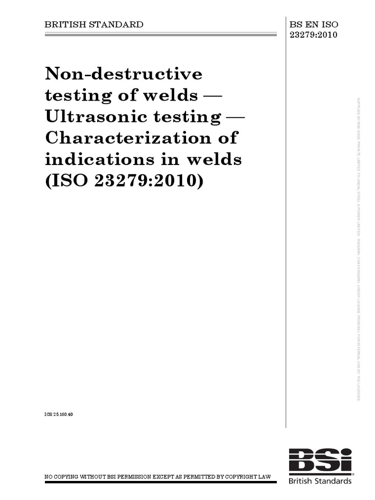 NDT UT Acceptance Levels | PDF | International Organization For ...