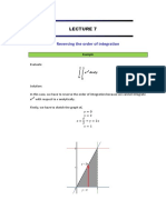 Reversing The Order of Integration: Evaluate