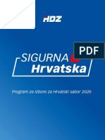 Program HDZ-a Za Parlamentarne Izbore 2020.