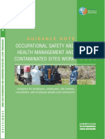 Occupational Safety and Health Management and Contaminated Sites Work