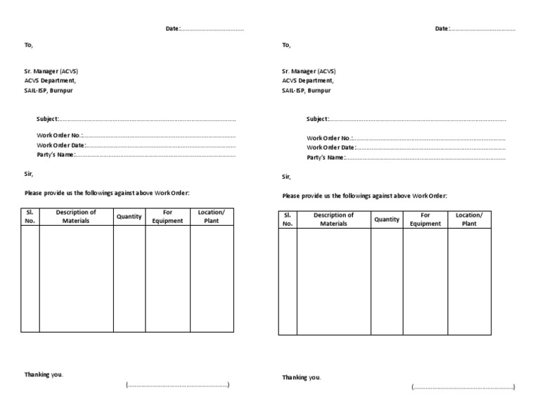 Material Request From Party | PDF | Home & Garden | Computers