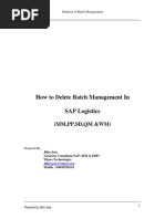 Deletion of Batch Management PDF