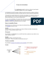 Cours de Probabilités Classe 3ème