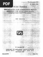 IS 10074-1982 Light & Heavy Compaction Test For Soil - R