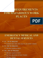 Dole Requirements For Hazardous Work Places