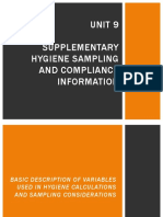 Hygiene Sampling Calculations and Compliance