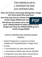 Aset Tetap Bernilai Kecil (Caital Expenditur Dan