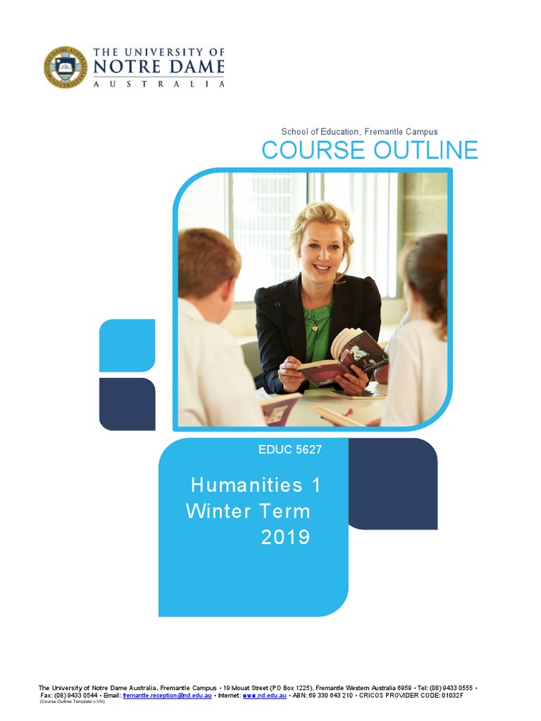EDUC 5627: Humanities Course Outline | PDF | Curriculum | Academic ...