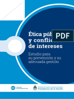 Ética Pública y Con Ictos de Intereses: Estudio para Su Prevención y Su Adecuada Gestión