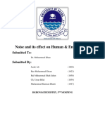 Noise and Its Effect On Human & Environment: Submitted To