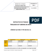IT-PO-SGI-011-11 Traslado - Tuberías - HDPE Rev.2