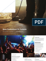 Bose Professional PA Systems: Coverage. Portability. Performance