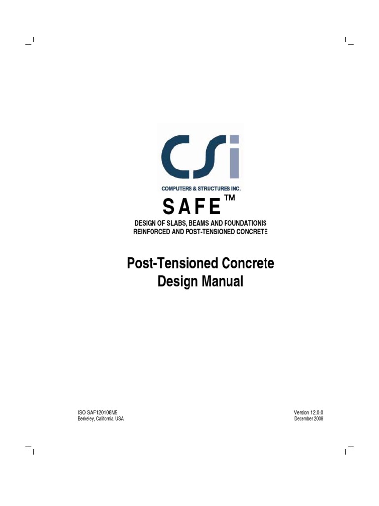 Safe PT Design | PDF | Prestressed Concrete | Beam (Structure)