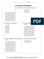 Area / Perimeter Worksheet: Draw A Rectangle With An Area of 40 Square Units. Find The Area of This Rectangle