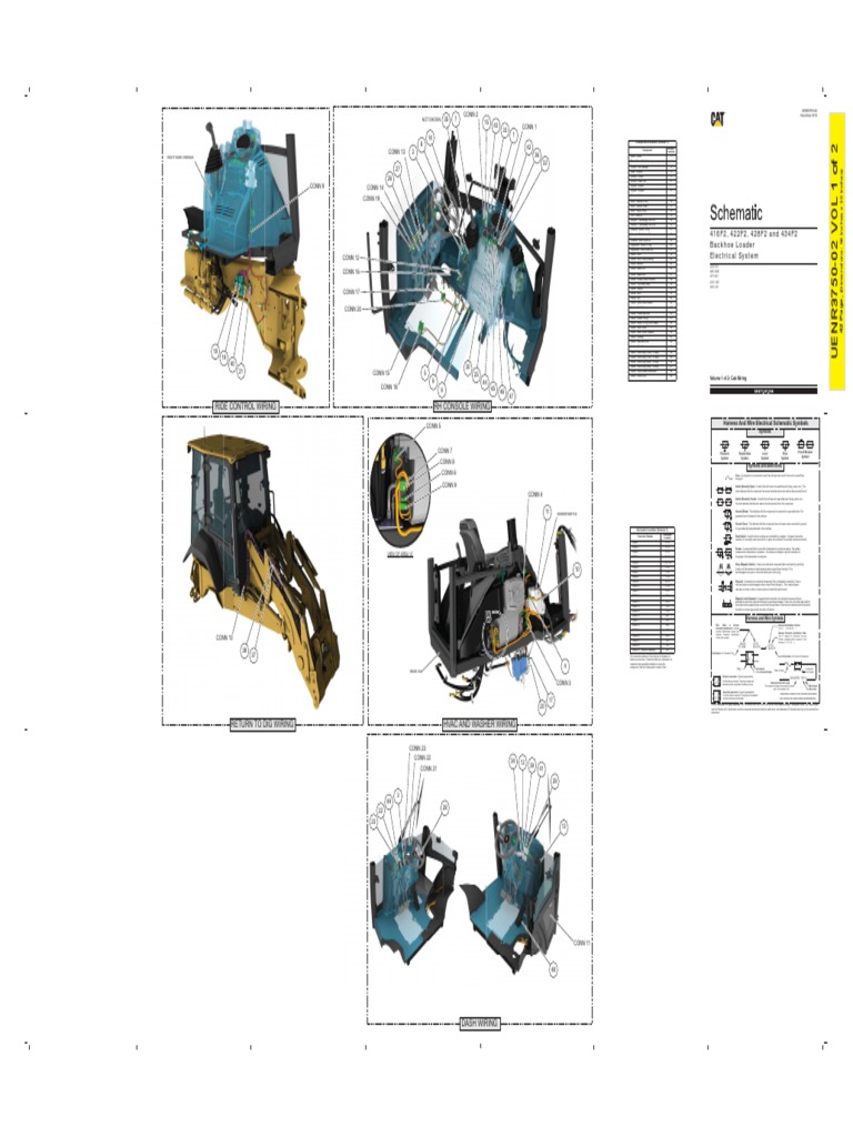 RH Console Wiring Ride Control Wiring: 416F2, 422F2, 428F2 and 434F2 ...