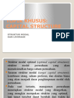 Topik Khusus Capital Structure-Struktur Modal-2017