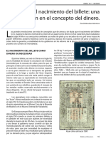 Dialnet ElNacimientoDelBilleteUnaRevolucionEnElConceptoDel 4061922 PDF