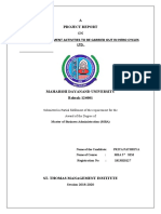 A Project Report: Submitted in Partial Fulfilment of The Requirement For The Award of The Degree of