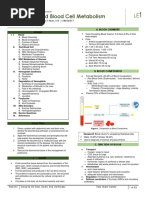 Red Blood Cell Metabolism: Outline A. Blood Chemistry