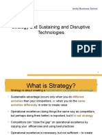 Strategy and Sustaining and Disruptive Technologies