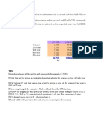 How to calculate the IRR by help of MS Excel