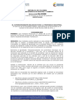 República de Colombia: Superintendencia de Industria Y Comercio Resolución