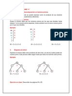 Descomposición en Factores Primos 4° - 03 de Junio PDF