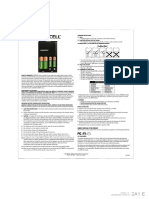 Duracell Charger EN | PDF | Rechargeable Battery | Battery Charger